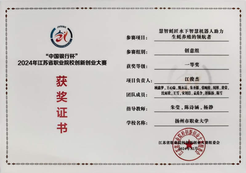 2024年江苏省职业院校创新创...